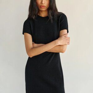 Black Cashmere Mini Dress